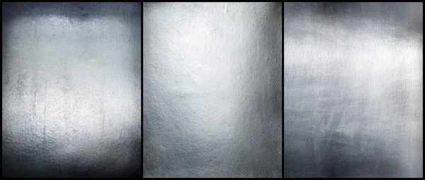 Set metal plate steel background.