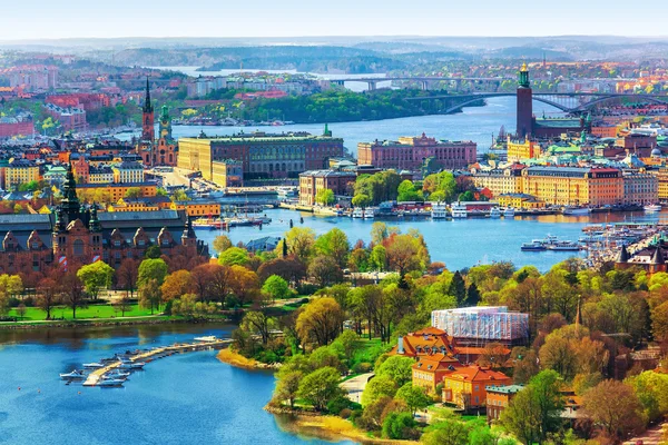 Aerial panorama of Stockholm, Sweden