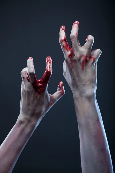Bloody zombie hands