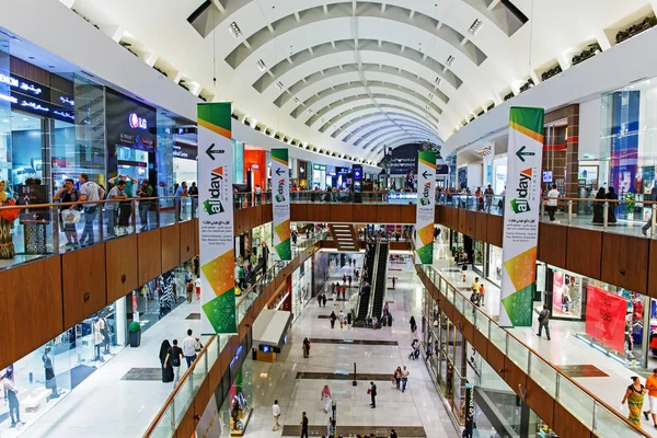 Inside modern luxuty mall