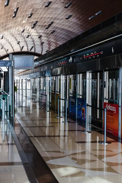 Interior metro station in Dubai