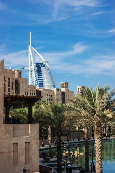 General view of seven stars luxury hotel Burj Al Arab