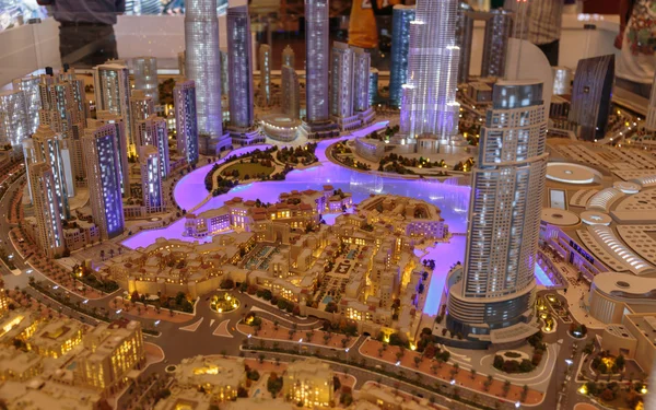 Layout of the city in luxuty Dubai Mall