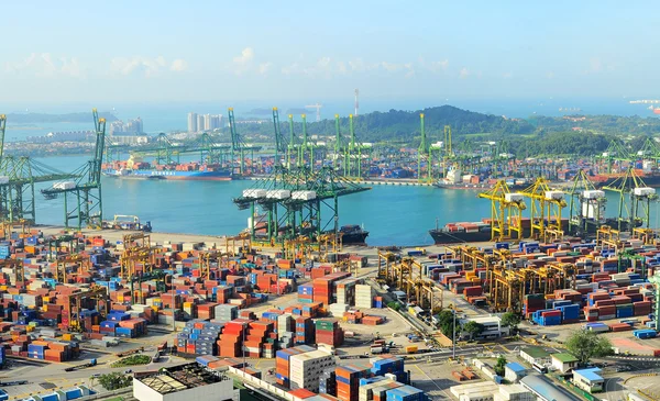 Singapore industrial port.