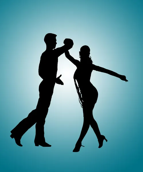 Couple Dancing Rumba Silhouette