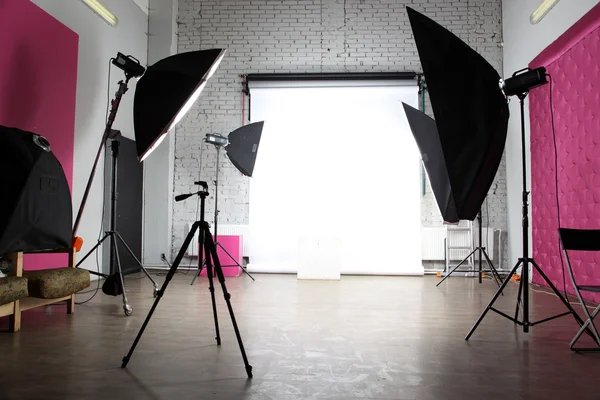 Interior of a modern photo studio