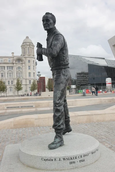 Captain F.J.Walker statue, Pier Head, Liverpool