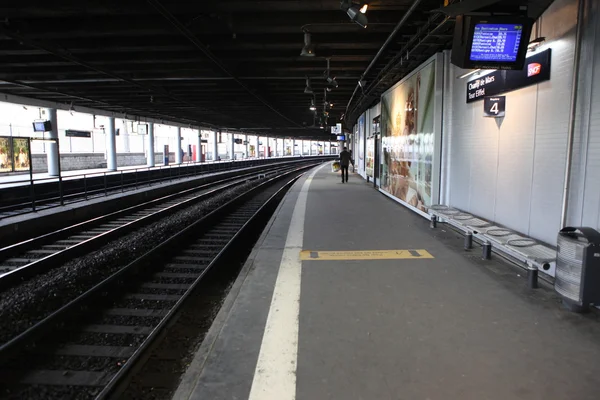 Empty Train platform