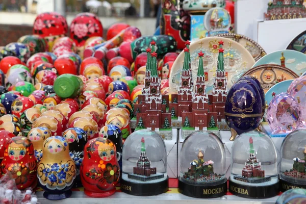 Very large selection of matryoshkas Russian souvenirs at the gift shop