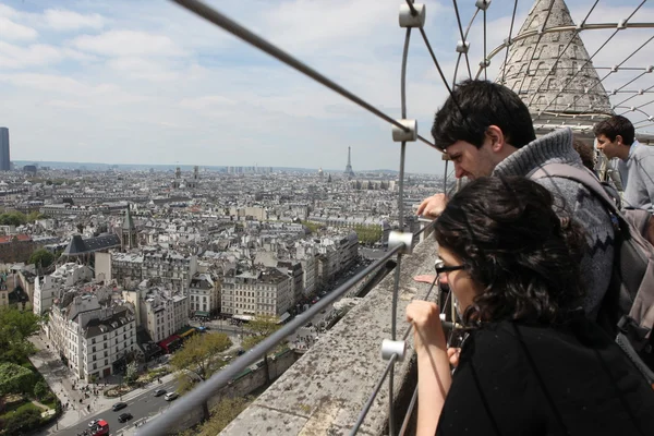 Parisians and tourist in Paris, France