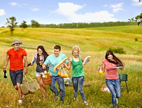 Group people on picnic. — Stock Photo #30143545