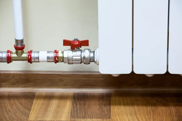 Pipelines of central heating radiator