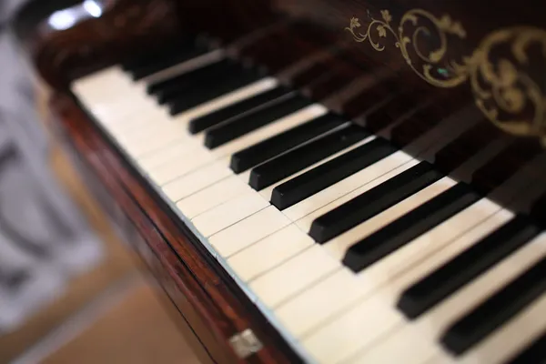 Details of piano keyboard
