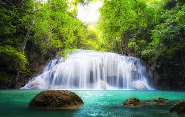 Tropical waterfall in Thailand