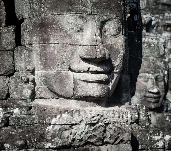 Human face and figures in Angkor Wat Cambodia