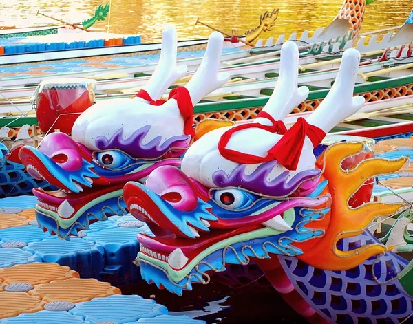 Traditional Dragon Boats in Taiwan