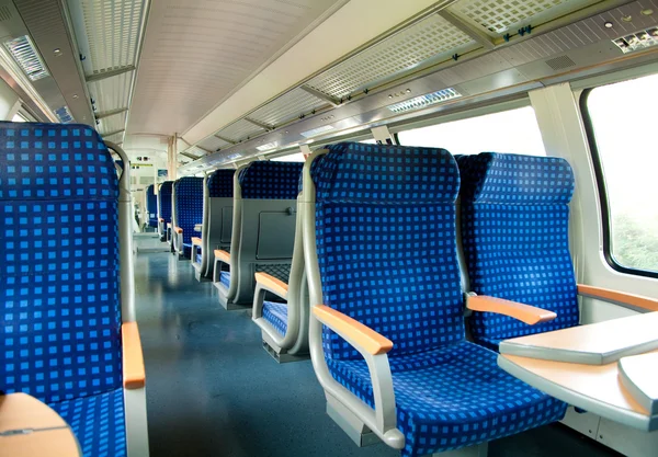 An interior view of a train