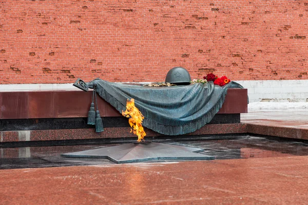 Tomb of the Unknown Soldier with eternal flame in Alexander Gard