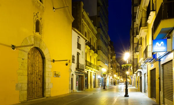Evening street of Castellon. Spain