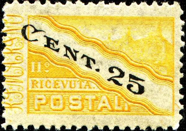Special postage stamp for packages