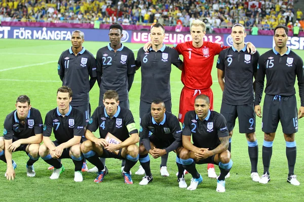 England national football team pose for a group photo