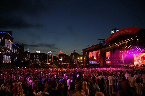 Charity concert at the Independence Square in Kyiv, Ukraine