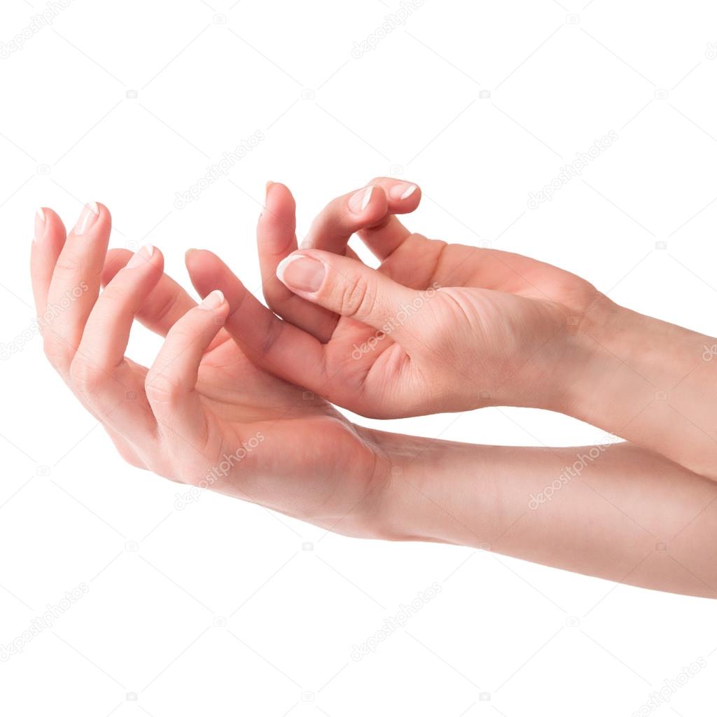 Beautiful female hands — Stock Photo © tan4ikk #25166969