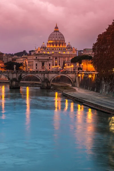 Vatican and river Tiber in Rome