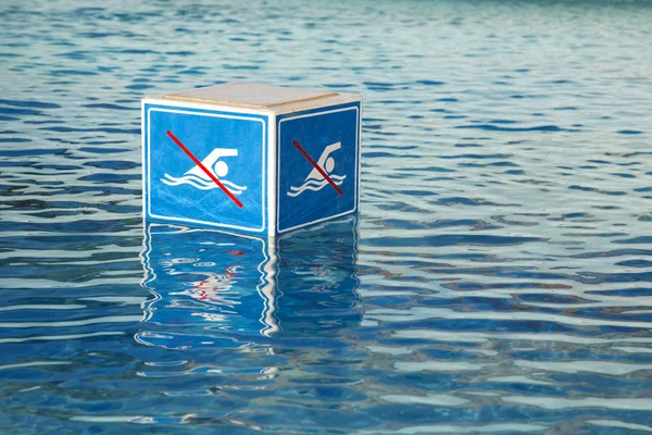 NO Swimming prohibition sign