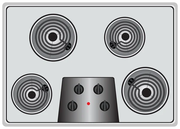 Electric stove four element