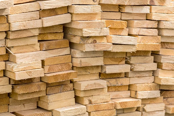 Stack of pine boards