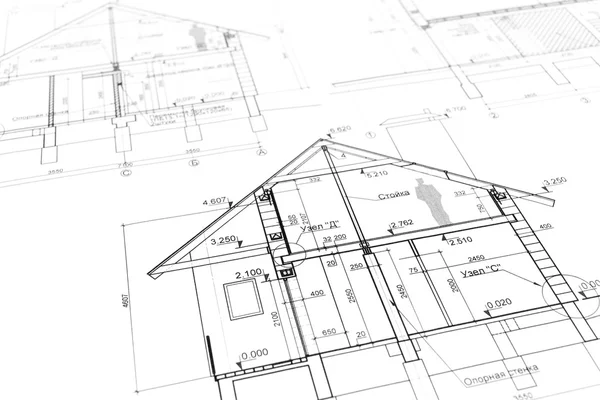 New home plan blueprint