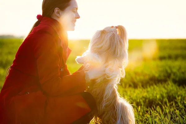 Woman with dog