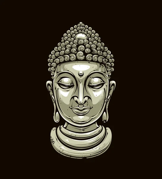 Vector buddha head