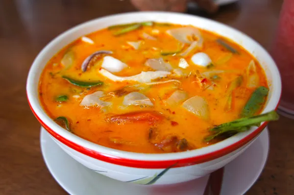 Tom Yum Soup, Thai Food.  Tom Yam - Spicy clear soup typical in Thailand.