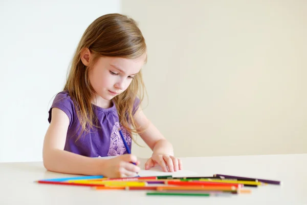 Girl drawing picture