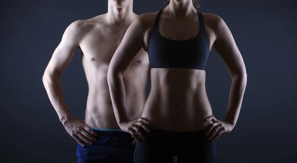 Man and woman's torsos