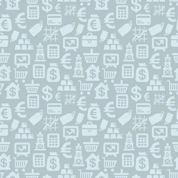 Vector seamless pattern with finance icons