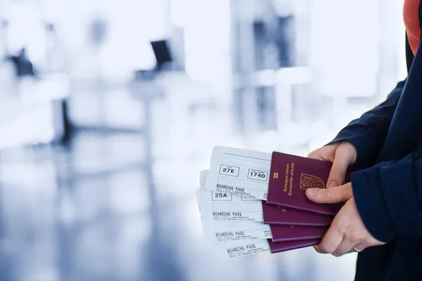 Passports and boarding passes