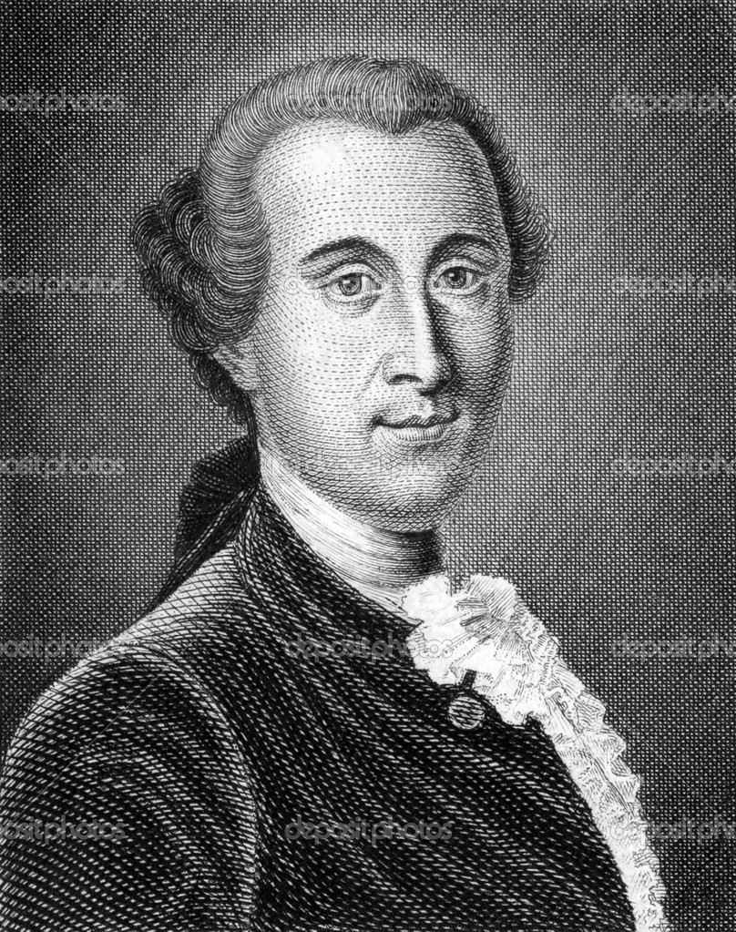 Johann Georg Ritter von Zimmermann (1728-1795) on engraving from 1859.