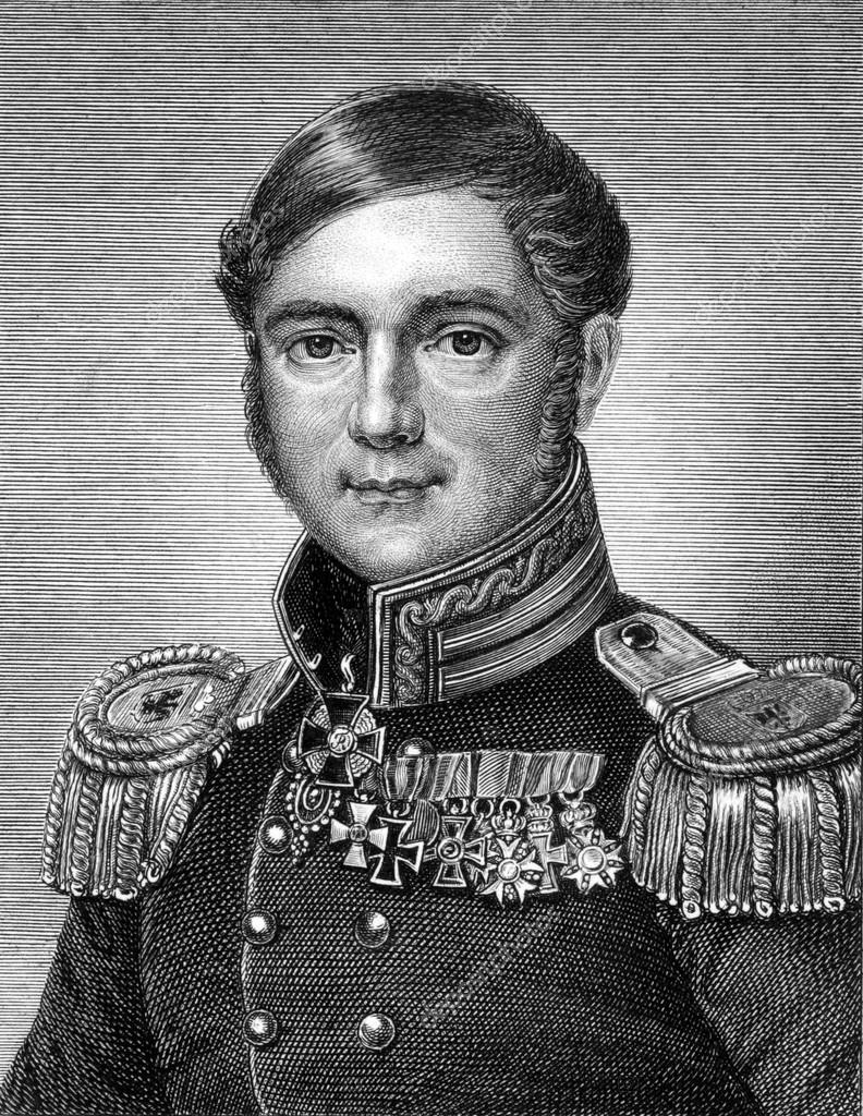 Karl Ferdinand von Graefe (1787-1840) auf Stich von 1859. deutscher Chirurg ...