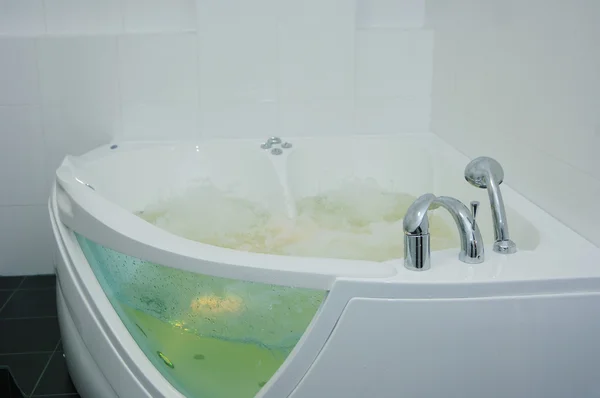 Hot whirlpool with color illumination