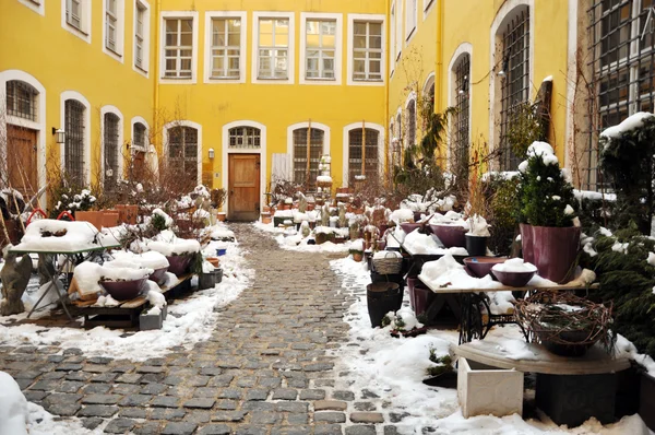Small patio in Leipzig, Germany