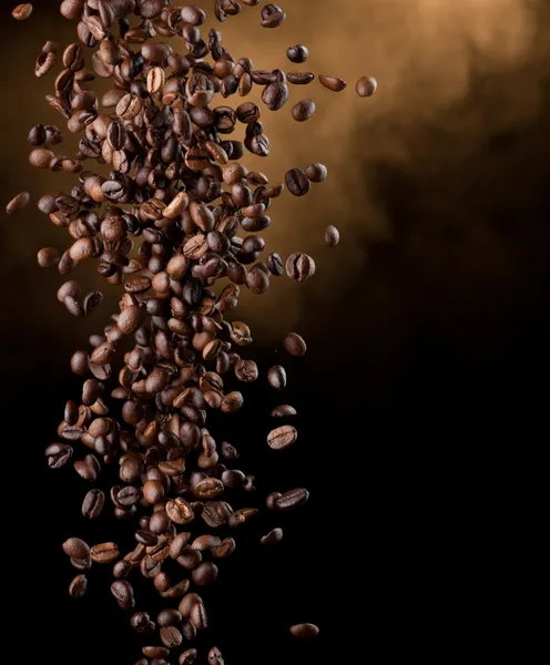 Flying coffee beans