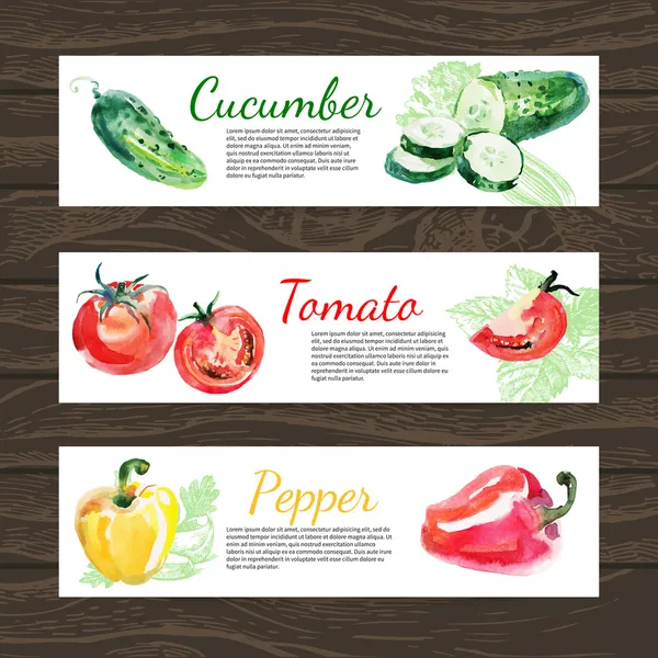 Vegetables organic food banner