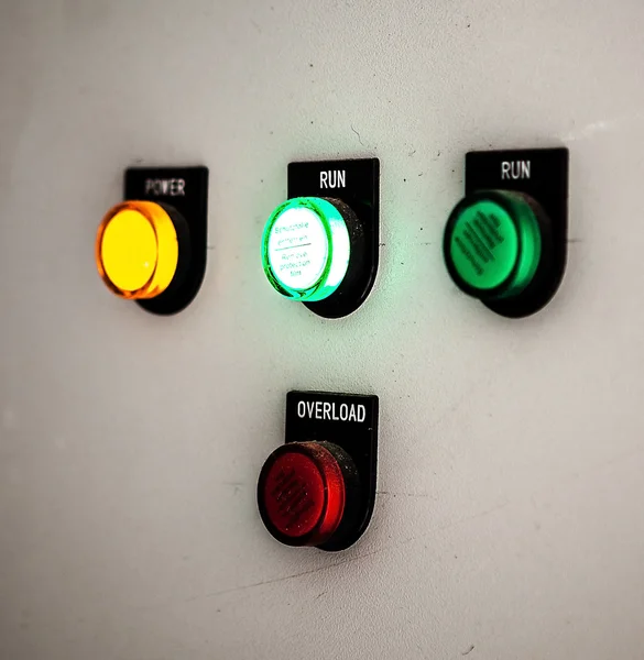 Control buttons on a wall — Stock Photo #23594535