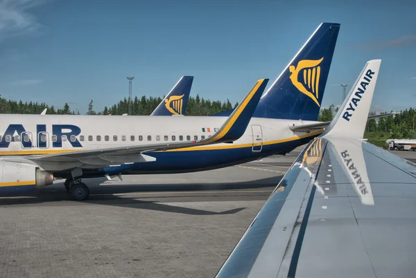 PISA, ITALY - JUN 9: Ryanair Jet airplanes ready for take-off, J