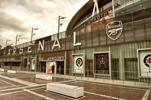 LONDON - SEP 20. Exterior of Arsenal FC Emirates Stadium, result