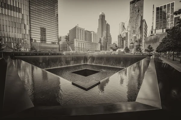 NEW YORK CITY - MAY 21: 9 11 Memorial geometric architecture