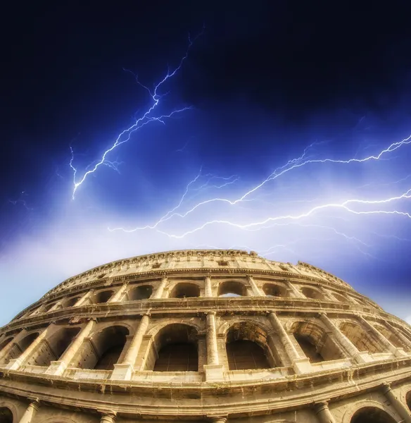 Storm above Colosseum